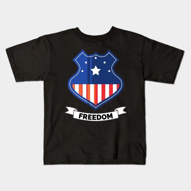 Veterans day, freedom, is not free, lets not forget, lest we forget, millitary, us army, soldier, proud veteran, veteran dad, thank you for your service Kids T-Shirt by Famgift